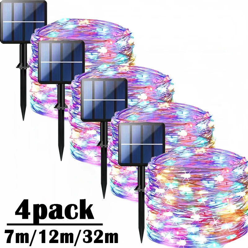 Firefly Solar Fairy Lights — Warm White, Waterproof