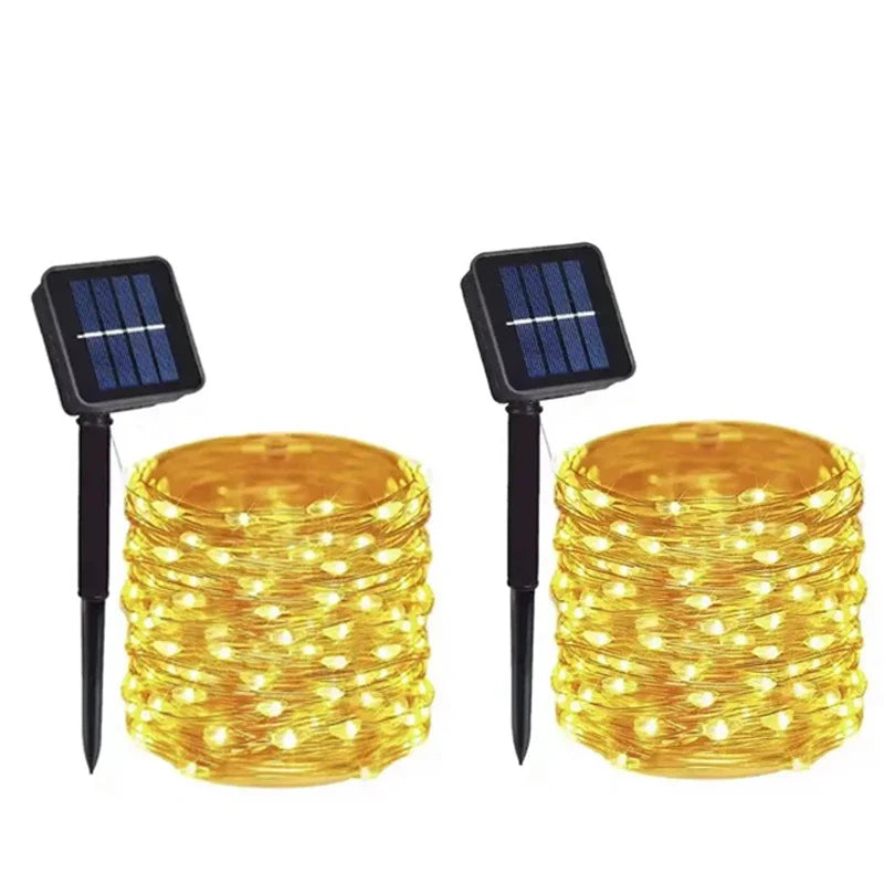 Firefly Solar Fairy Lights — Warm White, Waterproof
