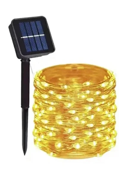 Firefly Solar Fairy Lights — Warm White, Waterproof